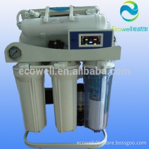 7 stages 400GPD no tank RO water treatment system with UV
